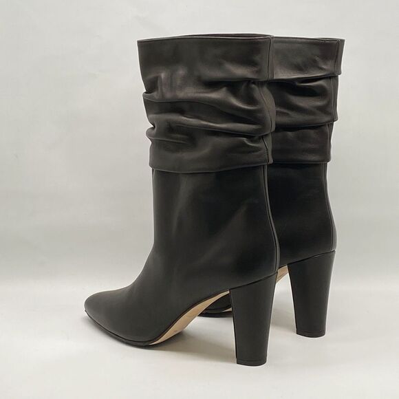 Manolo Blahnik Calasso 90MM Ruched Leather Boots size 38.5 - Picture 10 of 16